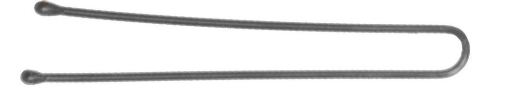 Шпильки прямые, серебристые, 45 мм, 60 шт.