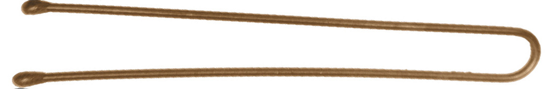 Шпильки прямые, коричневые, 60 мм, 60 шт.